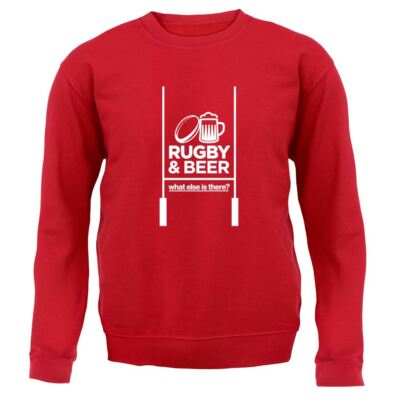 Rugby & Bier What Else - Hoodie/Pullover für Erwachsene - lustig Union League Alkohol Lad