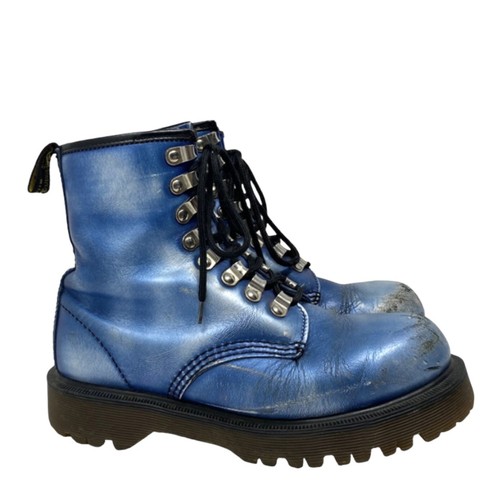 Dr Martens Doc England MIE Rare Vintage Blue 8217 Combat Boots Tunnel Eye  Size 6 | eBay