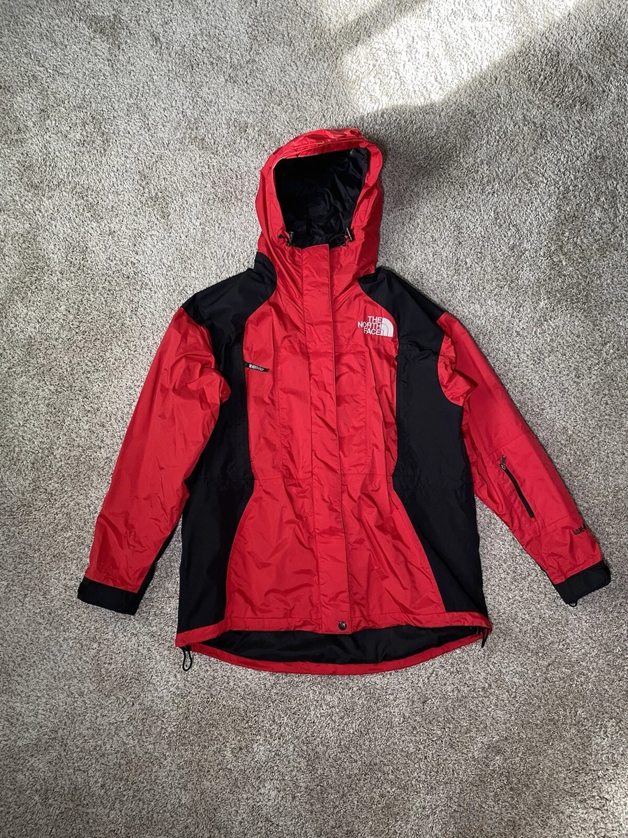 Womens Size Medium Red The North Face Gore Tex Shell Anorak Ski Jacket 90s Retro