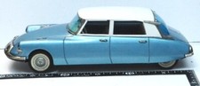 BANDAI CITROEN DS19 light Blue TIN TOY Friction