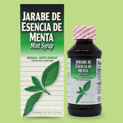 Menper Mint Syrup with Natural Peppermint Extract Supplement- 4 fl oz