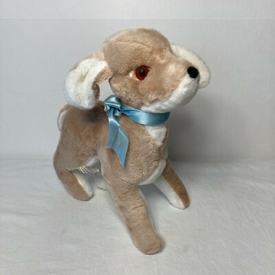 Vintage Plush Stuffed Puppy Dog Master Industries 12'' Excellent Condition Master