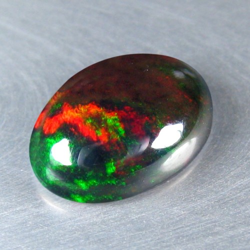 1.63 CT AMAZING BLUE GREEN SPARKLING NATURAL SOLID BLACK OPAL FROM ETHIOPIA - Picture 2 of 3