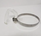 Vintage Pyrex Flameware 7754  4/6 cup Glass Coffee Pot Handle and Stainless Band