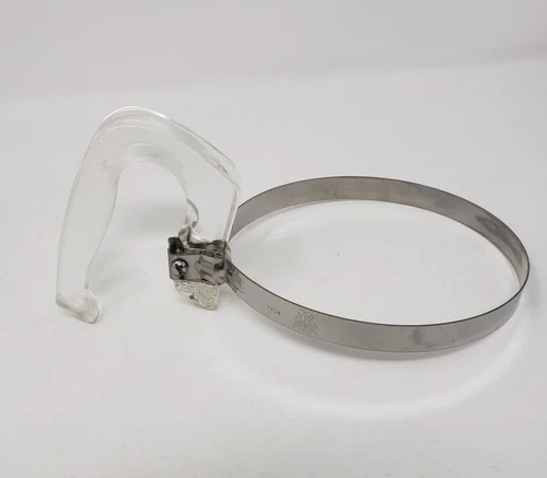 Vintage Pyrex Flameware 7754  4/6 cup Glass Coffee Pot Handle and Stainless Band