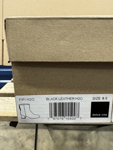 Dolce Vita Damen Schwarz Fifi H2O Weite Stiefeletten Leder Größe 8,5 Neu - Bild 7 von 8
