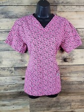 Scrub Zone Scrub Top Pink Size Women Chest 40" Length 26"