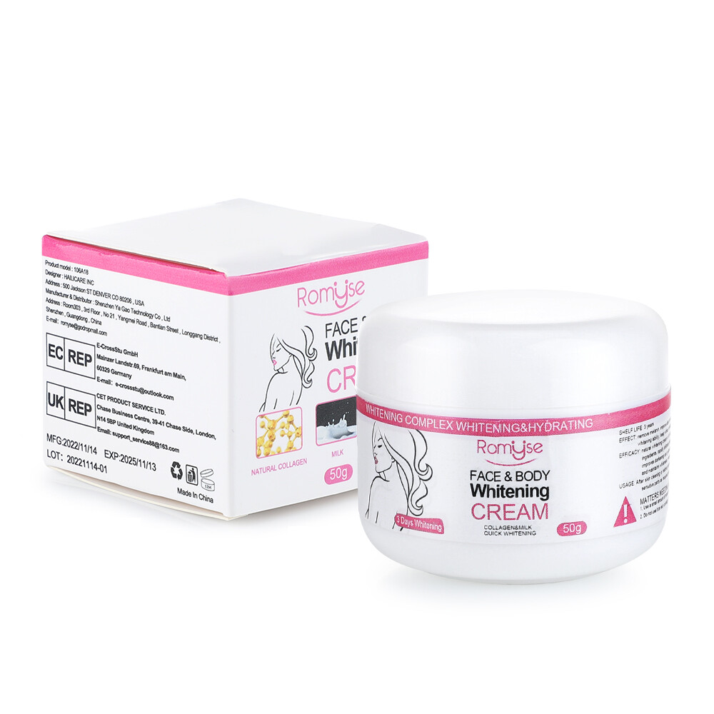 3 Days Dark Skin Permanent Bleaching Cream Whitening Brightening Lightening 50ml