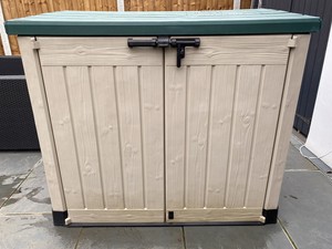 keter store-it out max outdoor plastic garden storage shed