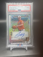 Coby Mayo 2021 Bowman Chrome Mega Box MOJO AUTO RC Baltimore Orioles PSA 9 MINT!