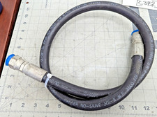 46” 8AN 1” Hydraulic Hose Swivel Fittings 3500 PSI 3500PSI No-Skive [B8FL