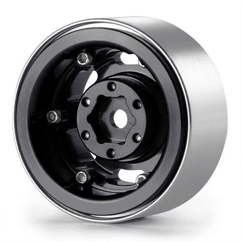 FLYXM Metal 1.0" Beadlock Wheel Rims for Axial 1/18 Traxxas TRX4M RC Crawler Car - Picture 4 of 37