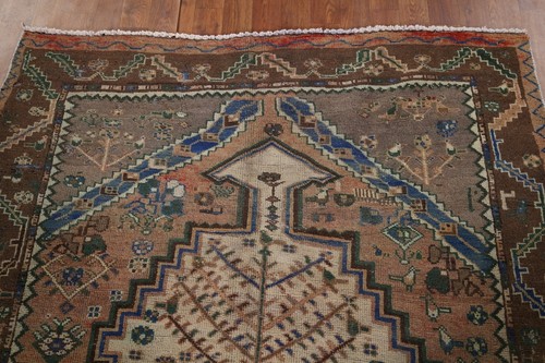 Vintage Rust Handmade Wool Bakhtiari Area Rug 5x10 Tribal Traditional Carpet - Picture 14 of 22