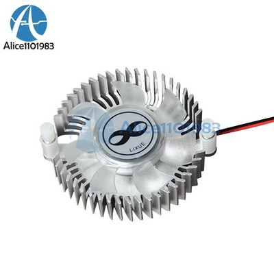 DC5V/12V Aluminum Heatsink fan Cooling Fan Computer CPU Case Cooler 4300RPM *bn