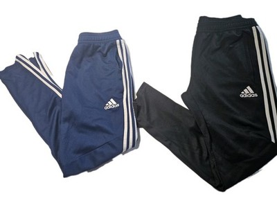 Mens Adidas Soccer Training Pants two pairs Black (Size L)  Blue (Size M) Used