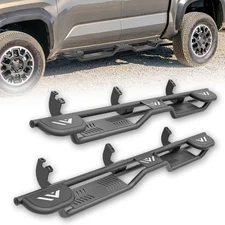 Three Raised Steps Running Boards For 2024 2025 Toyota Tacoma Double & Crew Cab