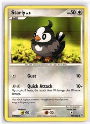 Starly 101/130 Diamond & Pearl Base Set Common Pokemon TCG Card