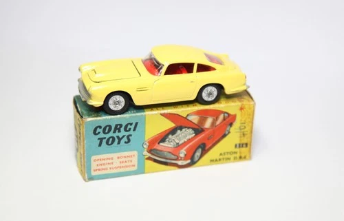 Corgi 218 Aston Martin DB4 In Original Box - Good Vintage Original 1960s