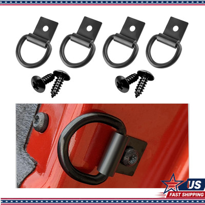 4PCS D Rings Tie Down Anchor, Heavy Duty 1500 Pound Capacity Securing Cargo in
