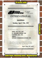 Metal Sign - 1977 Manfeild Circuit Racing Program - 10x14 inches