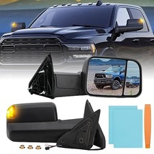 Driver Side Mirror Compatible with 2009-2018 Dodge Ram 1500,2010 Left Black
