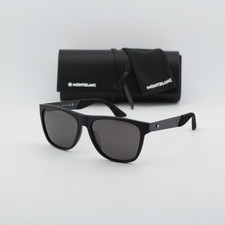 New Montblanc MB0298S 001 Black/Grey 56-16-145 Sunglasses