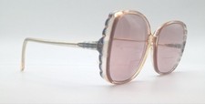 Vintage Joan Collins Fascination J-14 Blue Oval Sunglasses FRAMES ONLY