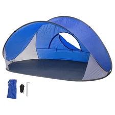 Pop-Up Beach Tent Sun Shade Portable Outdoor Family Shade Tent with Carrying ...