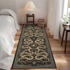 Area Rugs for Living Room Bedroom Snake Pattern Rug Soft Non Slip