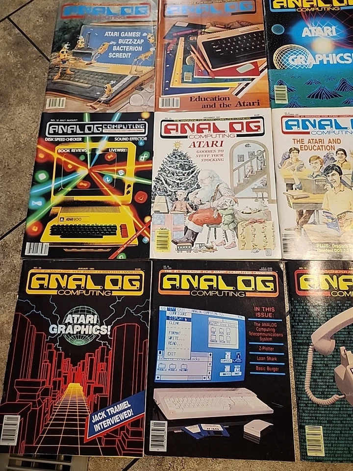 18 x Analog Computing The Magazine for Atari Computer Owners 1980s Programs Game — 第 4/4 张图片