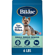 BilJac Small Breed Senior Dry Dog Food | Chicken | Oatmeal & Yam Recipe | 6 lb 5.34 per pound