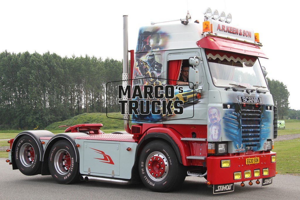 Foto camion Scania 143M trattore UK grigio A.R.KEEN & SON #h8ze