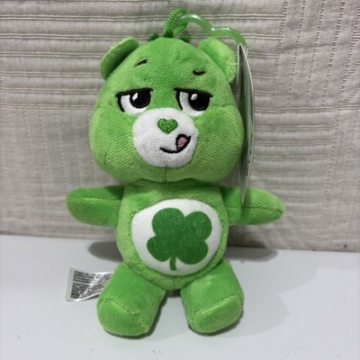 Care Bears Good Luck Bear Plush Stuffed Animal Soft Toy Keychain Green 5''H (NWT)