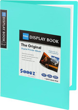 30 Pocket 9 x 12 Art Portfolio Binder Heavy Duty Display Book Sky Blue 30 Pages