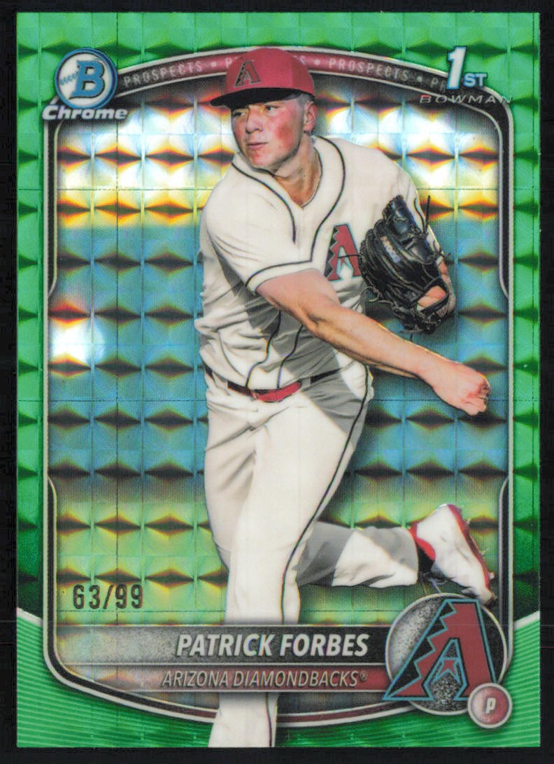 Patrick Forbes 2025 Bowman Draft Chrome Green Geometric/99 #BDC-89 Diamondbacks