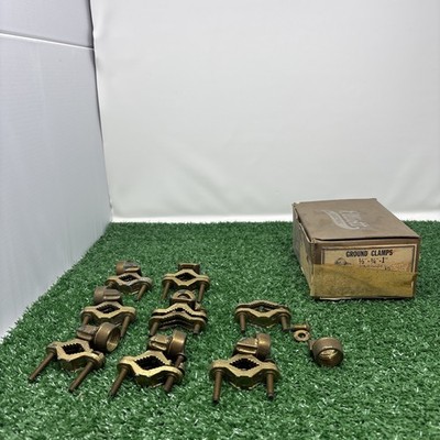 elliot electric 15-BDC ground clamp 1/2 -3/4 -1  Lot Of 8