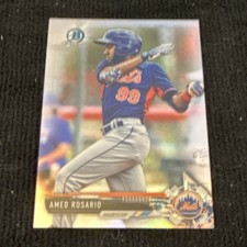 Bowman Chrome Prospects Refractor Amed Rosario Rookie #BCP76 /499 Mets MLB Card