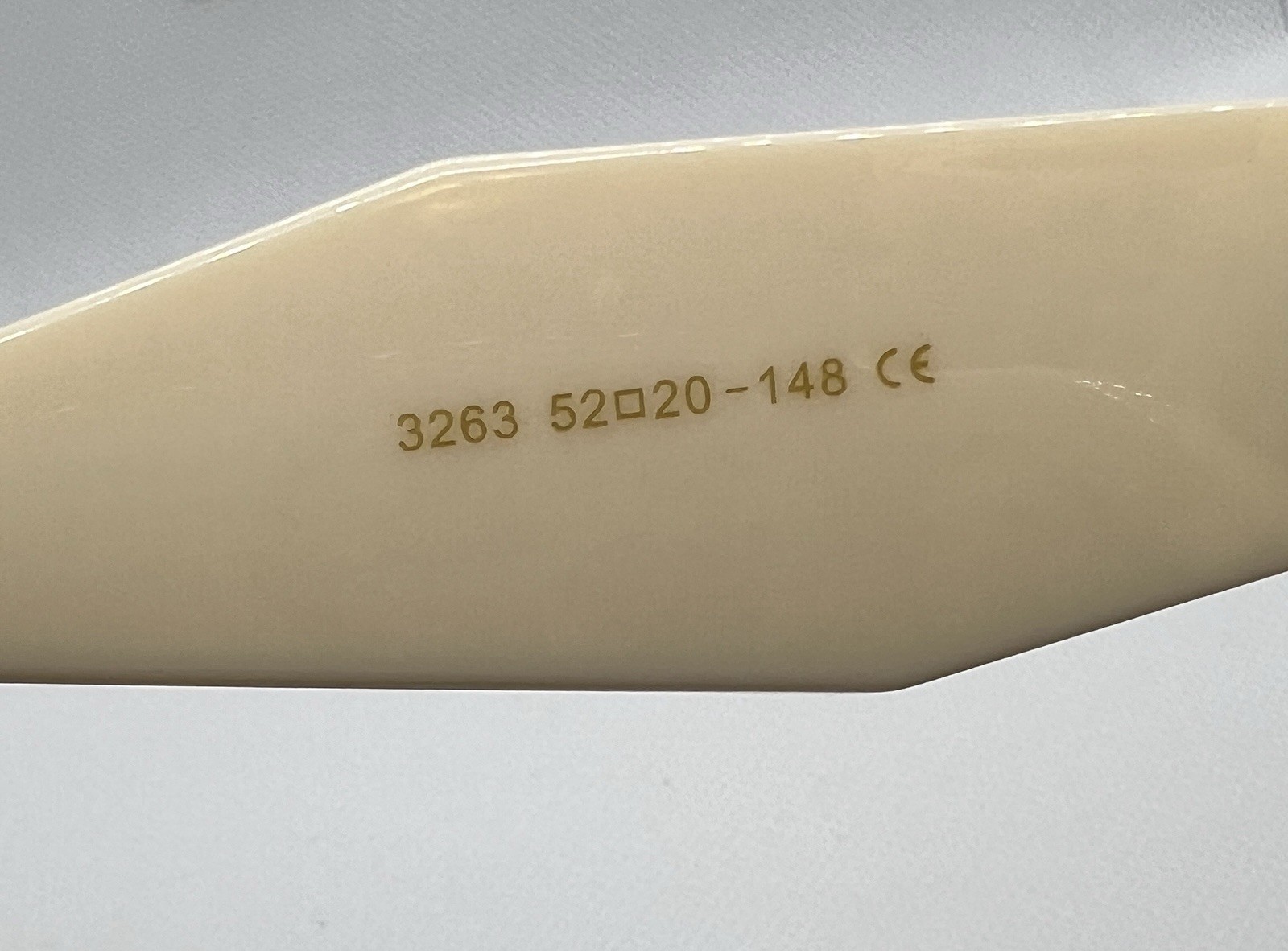 Cream Oversized Rectangular Sunglasses Beige Fram… - image 9