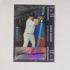 Dioner Navarro 2005 Prestige Prospect Xtra Bases 161 Purple # 31/50 Yankees MLB