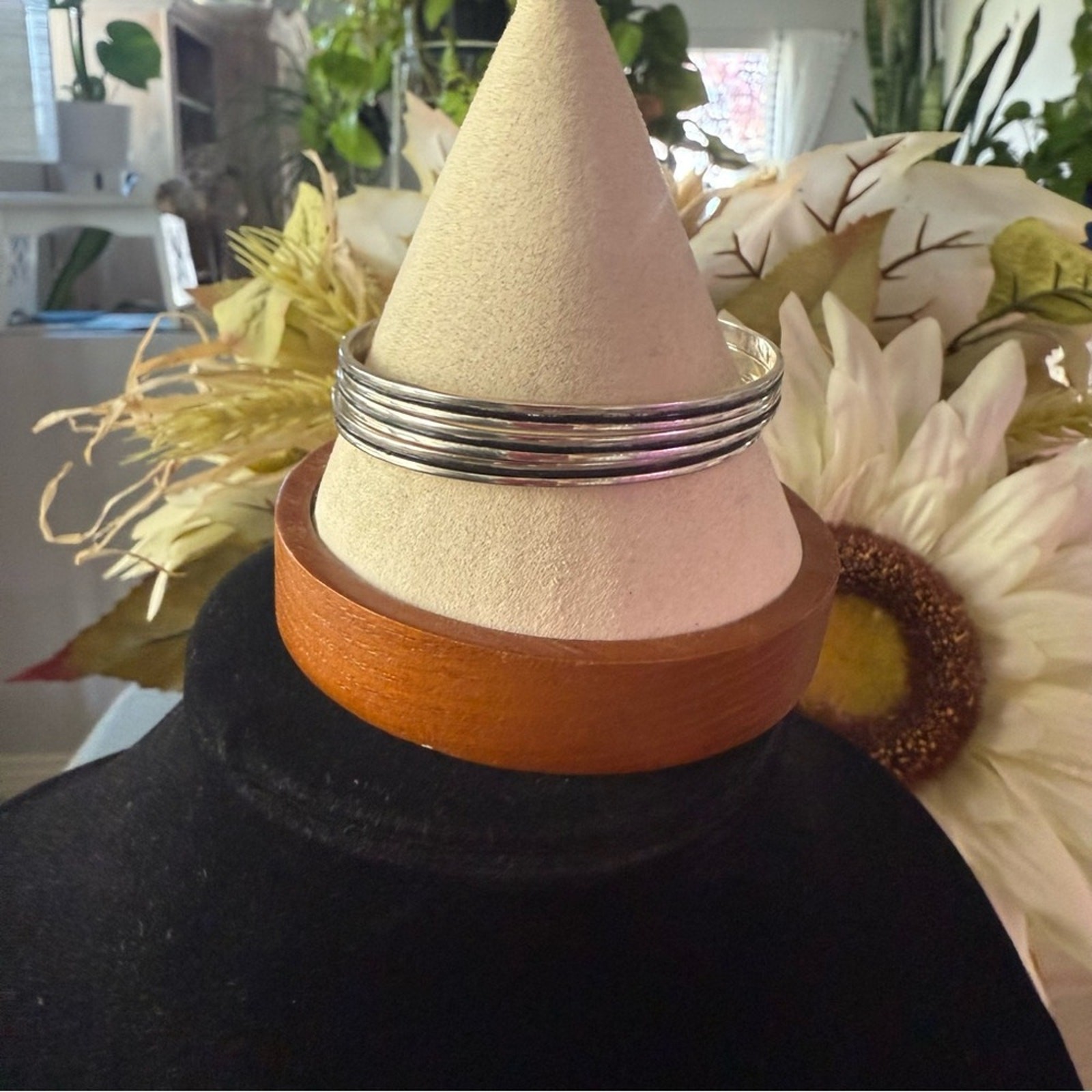 Sterling Silver 3 Bangle Bracelets - image 8