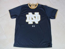 Under Armour Notre Dame Loose Heatgear Short Sleeve Shirt Mens XL