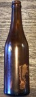 Vintage PEPSI:COLA Bottle “2 Full Glasses" Paper Labels 1954 Empty Brown Glass — photo 3