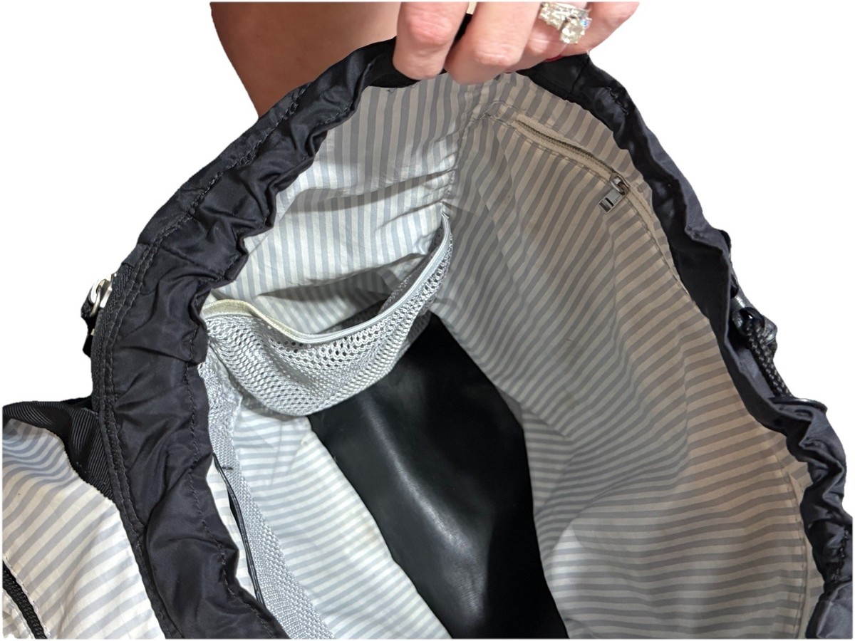 Rare Lululemon Traveling Yogini Rucksack Backpack 