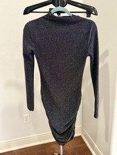 SHEIN Mock Neck Glitter Bodycon Dress Size 4 Small