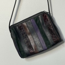 Vintage Accessory Works 80s 90s Patchwork Shoulder Bag