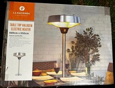 Image of La Hacienda Tabletop Halogen Electric Patio Heater For Garden 