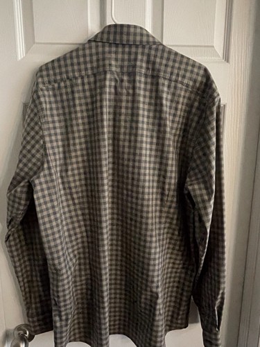511 Tactical Gray Tan Plaid Long Sleeve Shirt Button Down Sz 2XL Pocket - Picture 2 of 6