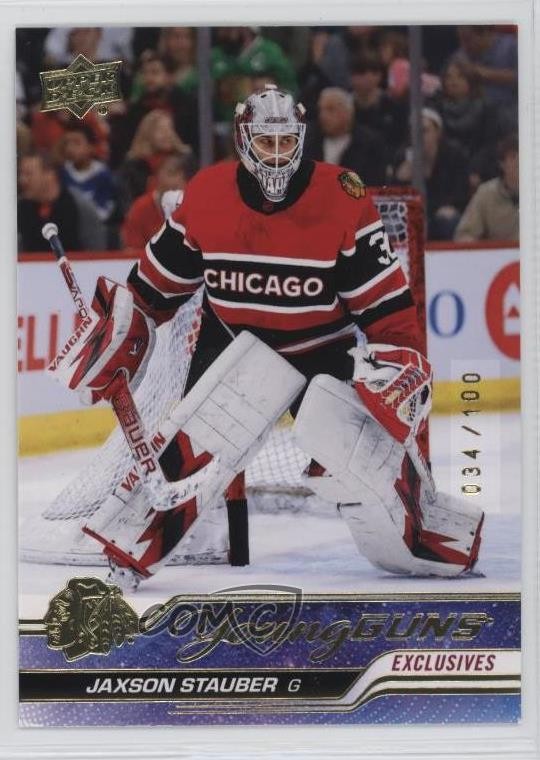 2023 Upper Deck Series 1 Young Guns Exclusives /100 Jaxson Stauber Rookie RC 1wy
