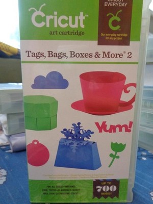 Cricut Die Cut Cartridge TAGS BAGS BOXES & MORE 2 Scrapbooking