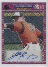 2021 Leaf Pro Set Metal 1989 Pink Mojo 5/7 Grayson Rodriguez #PA-GR1 Auto uk2